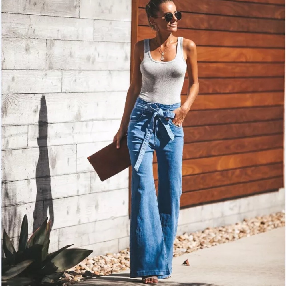 🆕 ↙️ HIGH WAISTED FLARE / WIDE LEG BOTTOMS 🔹